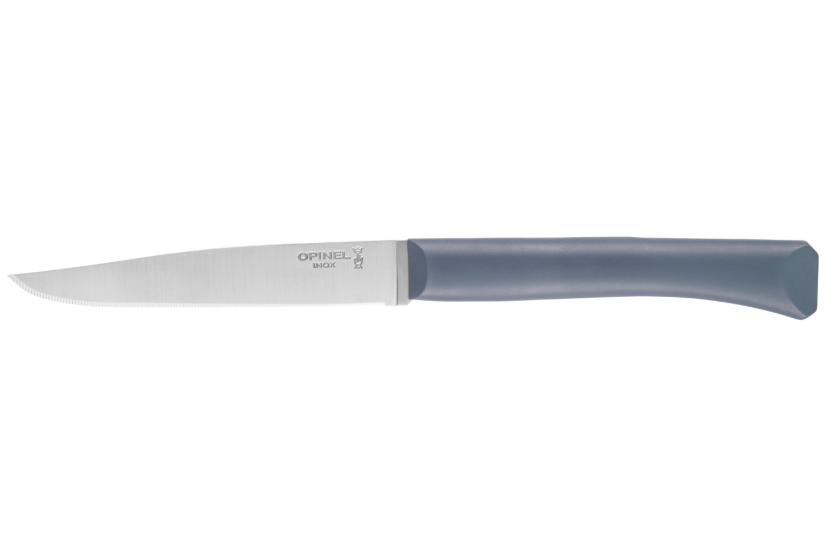 Opinel Bon Appétit pöytäveitsi + 11cm ruostumattomasta teräksestä valmistettu terä antrasiittipolymeerikahva