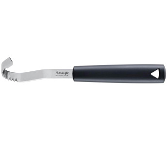 Cuchillo triangular para mantequilla con mango verde negro