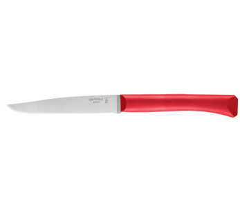 Tafelmesser Opinel Bon Appétit + 11cm Klinge aus rostfreiem Edelstahl Griff aus rotem Polymer