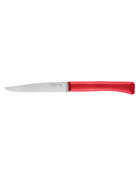Tafelmesser Opinel Bon Appétit + 11cm Klinge aus rostfreiem Edelstahl Griff aus rotem Polymer
