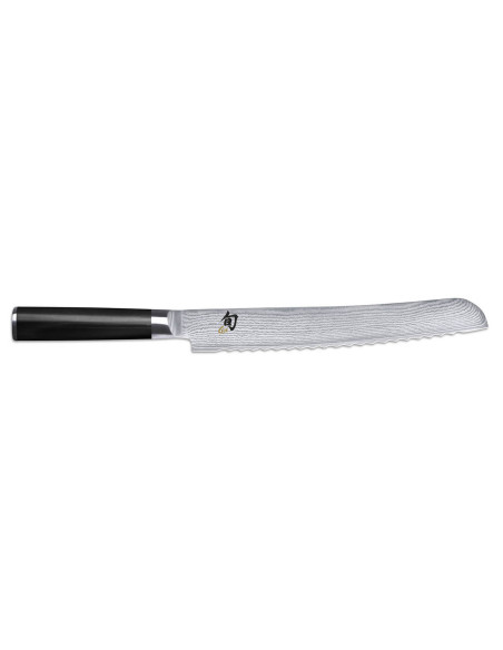 Kai Shun Cuchillo clásico damasco para pan con hoja de acero de alta calidad 23cm
