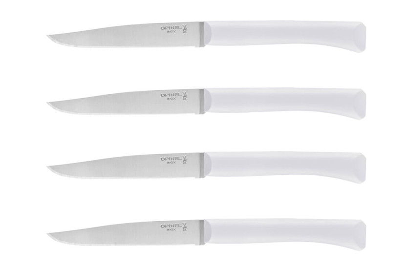 Set of 4 Opinel Bon Appétit table knives + 11cm stainless steel blade with cloud polymer handle