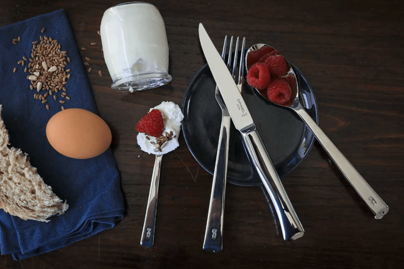 Box of 4 Opinel Perpétue stainless steel table spoons