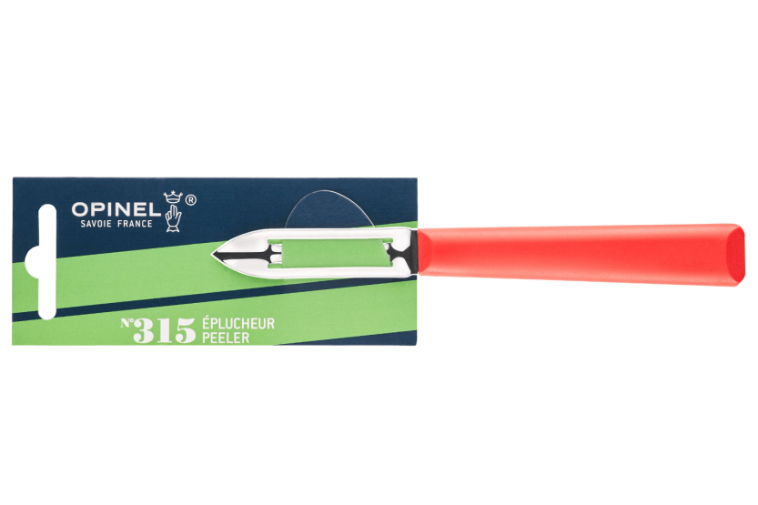 Opinel skalare Les Essentiels + n°315 6cm blad rött polymerhandtag