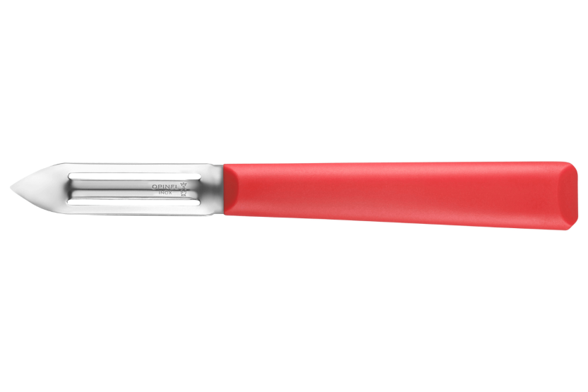 Opinel Schälmesser Les Essentiels + n°315 Klinge 6cm Griff aus rotem Polymer