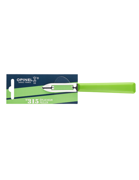 Opinel kuorinta Les Essentiels + n°315 6cm terä vihreä polymeerikahva