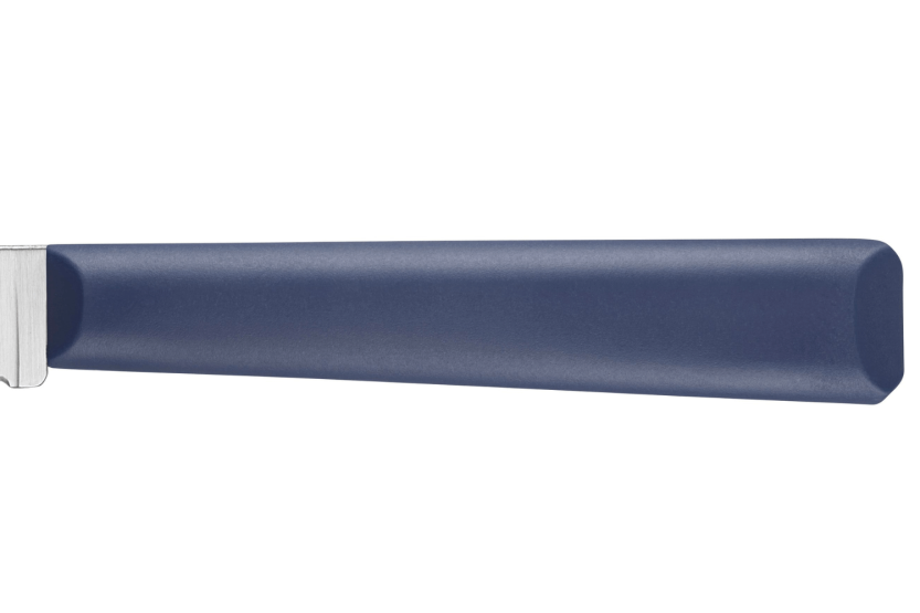 Opinel Les Essentiels + n°313 spelucchino 10cm lama seghettata manico in polimero blu