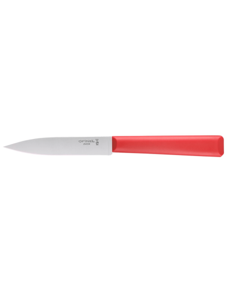 Opinel Les Essentiels + n°312 skalkniv 10cm blad rött polymerhandtag