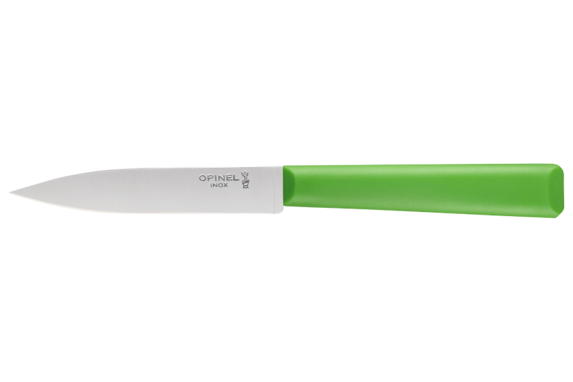 Cuchillo de pelar Opinel Les Essentiels + n°312 hoja 10cm mango polímero verde