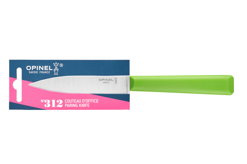 Opinel Les Essentiels + n°312 spelucchino lama 10 cm manico in polimero verde