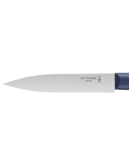 Cuchillo de pelar Opinel Les Essentiels + n°312 hoja 10cm mango polímero azul