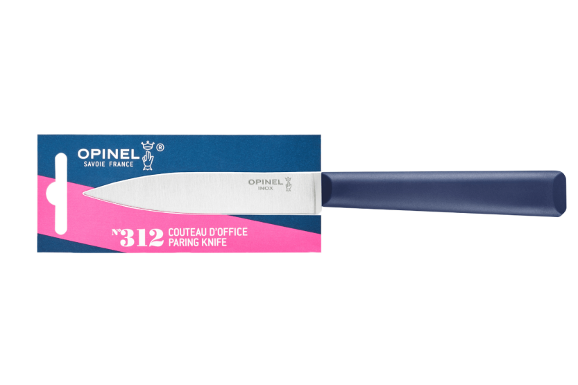 Opinel Spickmesser Les Essentiels + n°312 Klinge 10cm Griff aus blauem Polymer