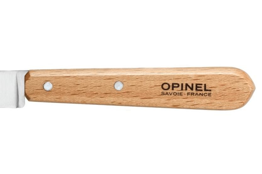 Cuchillo de pelar Opinel n°112 10cm hoja de acero inoxidable mango de madera de haya