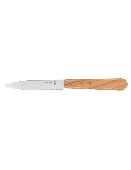 Set om 4 Opinel Les Essentiels Olivier-knivar med olivträhandtag