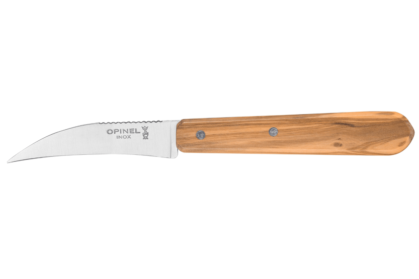 Set om 4 Opinel Les Essentiels Olivier-knivar med olivträhandtag