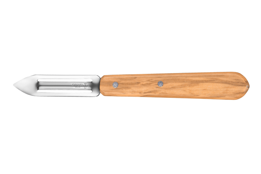 Set om 4 Opinel Les Essentiels Olivier-knivar med olivträhandtag