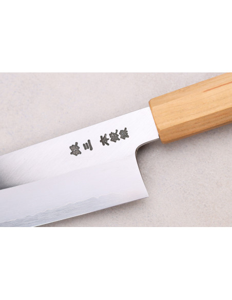 faca santoku de cerejas de 18 cm japonês artesanal Hado Ginsan