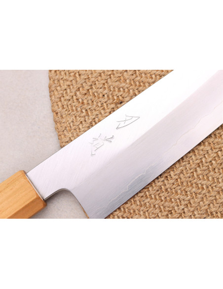 faca santoku de cerejas de 18 cm japonês artesanal Hado Ginsan
