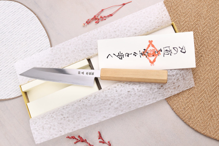 Universalmesser kirschpflücker 15cm japonais artisanal Hado Ginsan