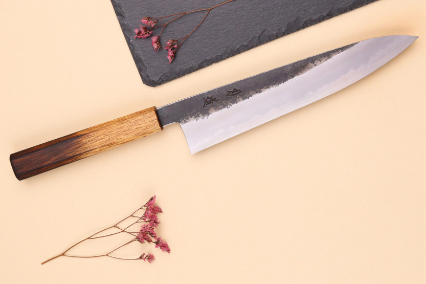 Kochmesser 24cm japanisch handgefertigt Hado Sumi
