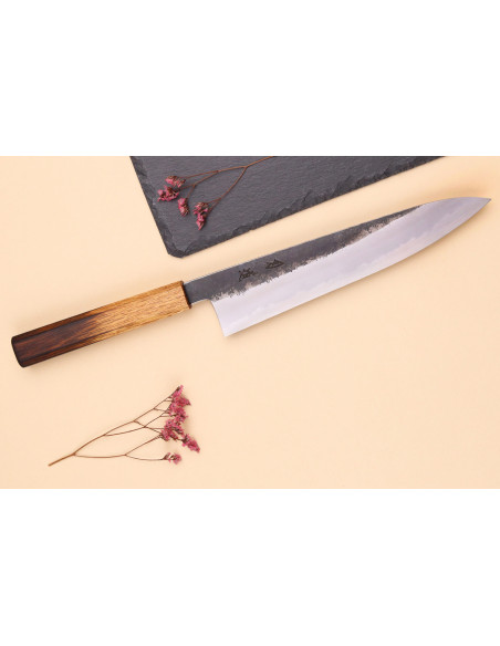 Faca de chef japonesa artesanal Hado Sumi 24cm