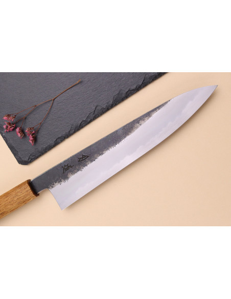 Faca de chef japonesa Hado Sumi 24cm feita à mão