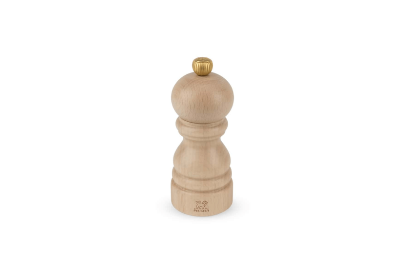 Molinillo de pimienta manual Peugeot Paris Classic en madera de haya natural