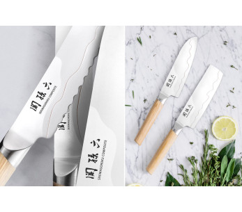 Kai Seki Magoroku komposiitti Santoku veitsi 16.5cm terä 2