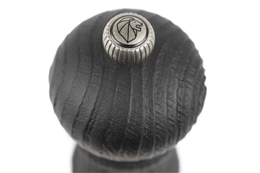 Molinillo de pimienta manual Peugeot Paris Nature Black de madera de haya recuperada negra