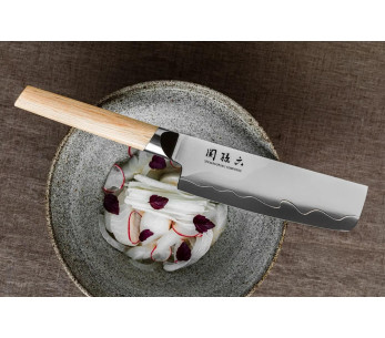 Nakiri Kai Seki Magoroku komposittkniv 16,5 cm blad 2