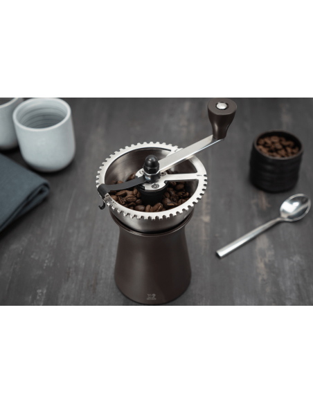 Molinillo de café manual Peugeot Kronos en acero inoxidable / polímero negro 19cm