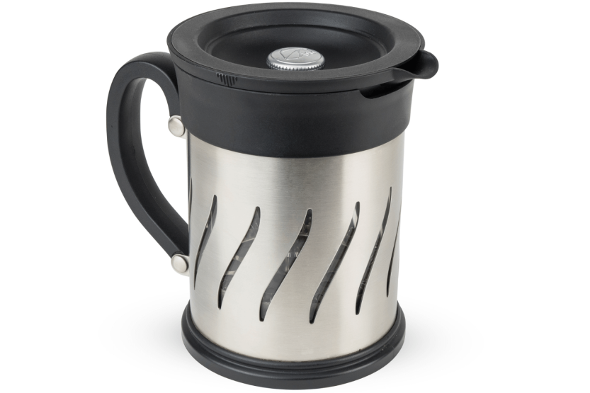 Peugeot Paris Press 2 en 1 molinillo de café y cafetera de émbolo en acero inoxidable / ABS 15cm
