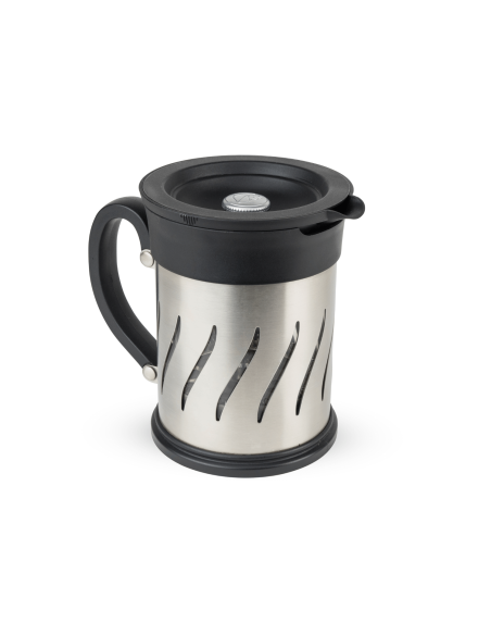 2 i 1 Peugeot Paris Press kaffekvarn och kaffebryggare med kolv i rostfritt stål / ABS 15cm