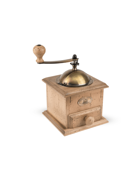 Peugeot Antieke handmatige koffiemolen in verweerd beuken 21cm