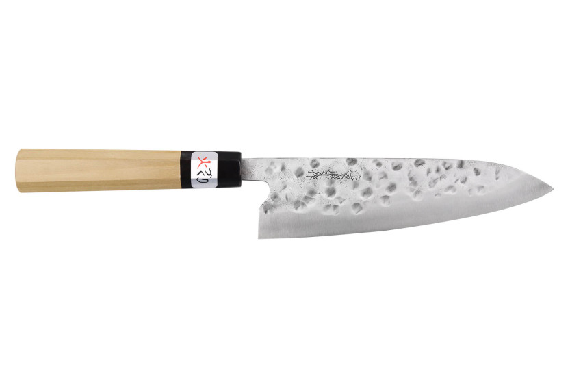 Fujiwara Maboroshi 18cm japansk handgjord kockkniv magnolia handtag