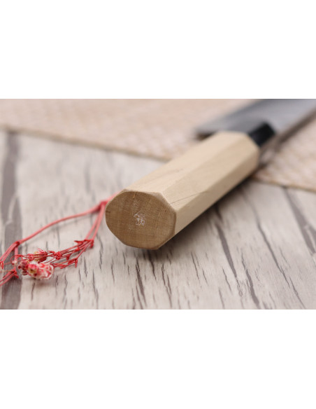 Japanisches Universalmesser 15cm handgefertigt Fujiwara Maboroshi Griff aus Magnolia