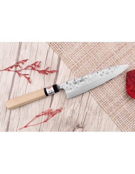 Fujiwara Maboroshi 15cm handgjord japansk universalkniv magnolia handtag