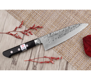 Fujiwara Maboroshi 15cm handgjord japansk kockkniv 2