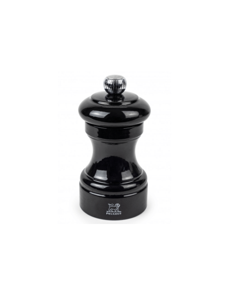 Peugeot Bistro manuell torr saltkvarn i svartlackerad bokträ 10cm