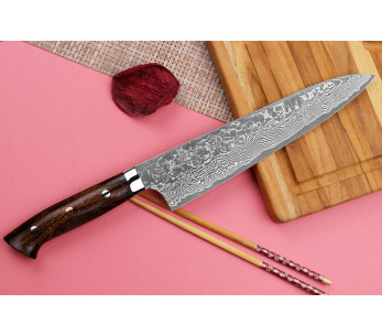 Takeshi Saji R2 Damas Mosaïque Japansk kockkniv 24cm 2