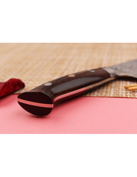 Cuchillo de chef japonés Takeshi Saji R2 Damas Mosaïque 21cm