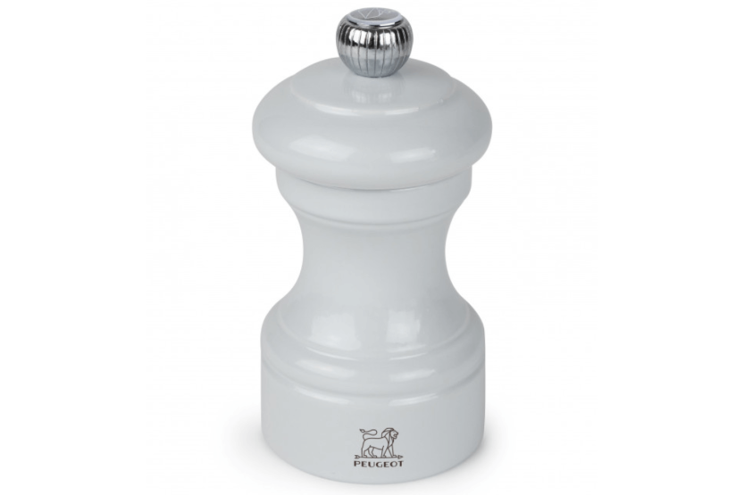 Peugeot Bistro handmatige droogzoutmolen in parelgrijs gelakt beukenhout 10cm