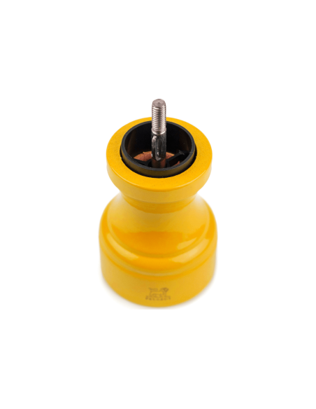 Peugeot Bistro manual pepper mill in saffron yellow lacquered beechwood 10cm