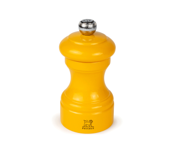 Macinapepe manuale Peugeot Bistro in faggio laccato giallo zafferano 10 cm