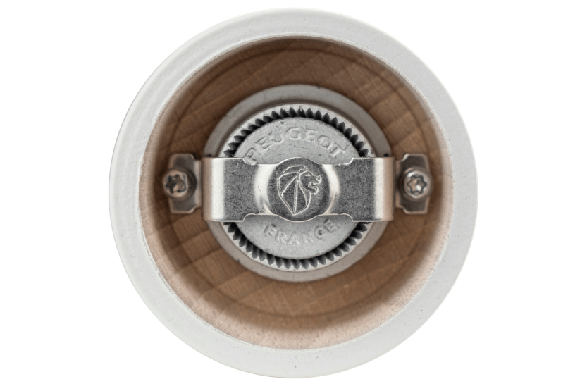 Molinillo de pimienta manual Peugeot Bistro en madera de haya lacada gris perla 10cm
