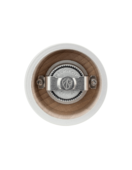 Molinillo de pimienta manual Peugeot Bistro en madera de haya lacada gris perla 10cm