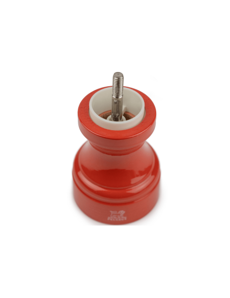 Peugeot Bistro manuelle Trocken-Salzmühle aus terracottafarben lackiertem Buchenholz 10cm