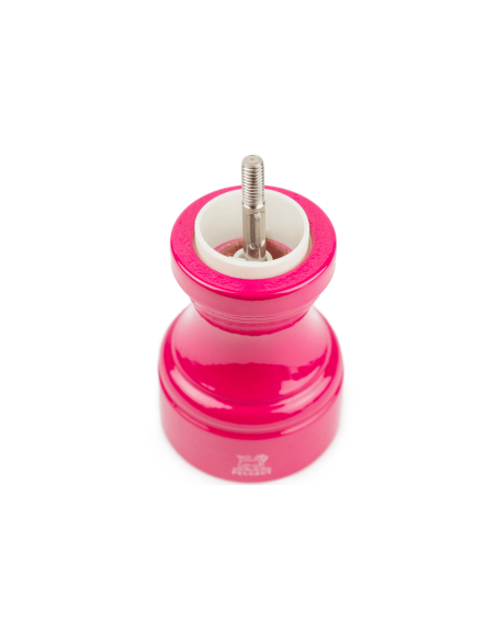 Peugeot Bistro manuelle Trocken-Salzmühle aus Buchenholz, bonbonrosa lackiert 10cm