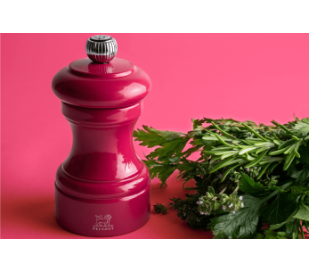 Peugeot Bistro manuell torr saltkvarn i rosa lackerad bokträ 10cm 2