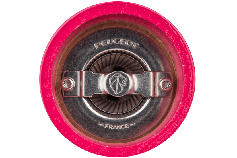 Peugeot Bistro manuell tørr saltkvern i rosa lakkert bøketre 10 cm